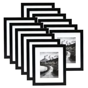 Custom MDF Wooden Photo Frames UV Various Sizes 5×7 4×6 6×8 8×10 11×14 A4 A3 for Home Use Black Poster Picture Frame