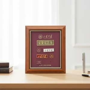 Custom Modern Wood Frame Shadow Box Display for Flower & Animal Themes Certificate Award Photo Frame Home Office Decoration