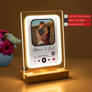 Custom Modern for LED Lamp Photo Frame Acrylic Glass Art