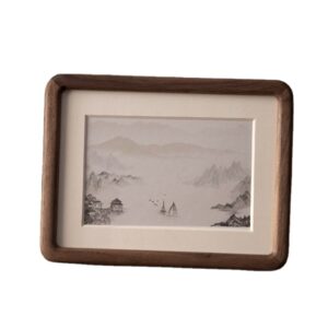 Custom Name Wooden Photo Frame Wedding Acrylic Photo Frame Wall mounted A4 Solid Wood Frame