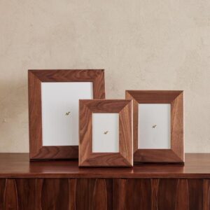 Custom Of Wood Photo Frames Rectangular Desktop Picture Holder Natural Timber Grain Tabletop Display Home Office Decor