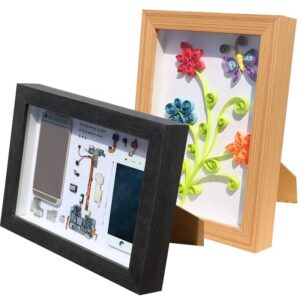 Custom Pine Wood Shadow Box Picture Mats Frames