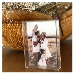 Custom Rectangular Clear Acrylic Shadow Box Frame Wedding Photo Display for Portraits Eco friendly Durable Custom Logo