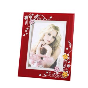 Custom Size 5 6 7 8 10 A4 Inch Creative Luxury Wedding Crystal Glass Photo Frame