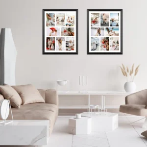 Custom Size Home Decor Wall Decor DIY 9 Grids Wood White Valentine’S Day Gift Photos Frames picture frames