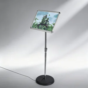 Custom Size LED Floor Sign with Aluminum Frame and 25mm Edge for Indoor and Outdoor Use