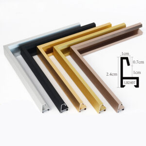 Custom Size Modern Canvas Frames Molding Floating Oil Painting Luxury Gold Metal Glass Aluminum Posters Photo Frame bar