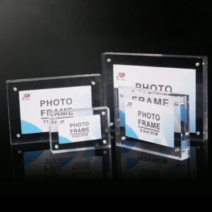Custom Size Straight Corner Family Tabletop Display Home Decoration Valentine’s Day Gifts Acrylic Magnetic Photo Frame