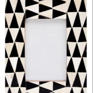 Custom Size for UV Printed Horn Inlay Photo Frame Handmade Resin Wood Decorative Frame Bulk Supply Luxury Home Decor Frame