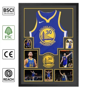 Custom Sports Jersey Display Case Shadow Box Frame for Football Baseball Hockey Memorabilia Wall Mount Jersey Frame
