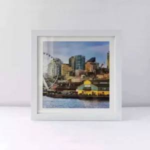 Custom White Wooden Shadow Box Picture Frames with High Quality Design