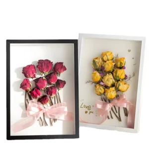 Customizable 3cm 5cm Hollow Wood Photo Frame Handmade DIY Dried Flower Picture With Insect Deep Dried Flower Deep Photo Frame
