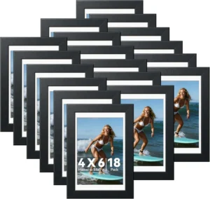 Customizable Cross Border Eco Friendly Durable Aluminum Photo Frames 5 Piece Set Collage Wall Tabletop Decor Poster Frames