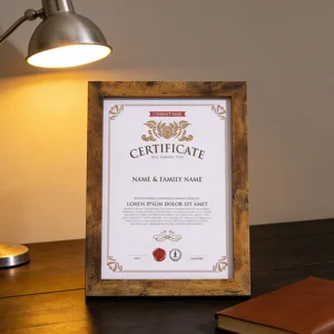 Customizable Office Decoration Photo Frame Certificate Frame Made of Plastic