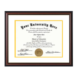 Customization Eco Friendly 11×14 Graduation Documents Certificate Frame Diploma Frames with Double Matting