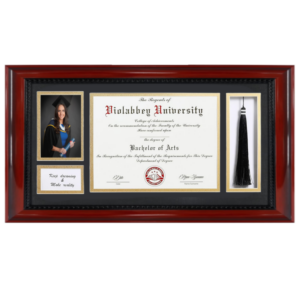 Customization Wood Graduation Certificate Frame Diploma Photo Frames with Tassel Holder