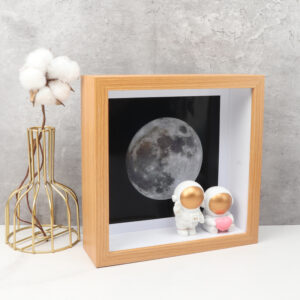 Customize A4 Wall Art Square DIY Wood Picture Photo Frames Display for Blind Toys Deep 3D Shadow Box Frame With Glass