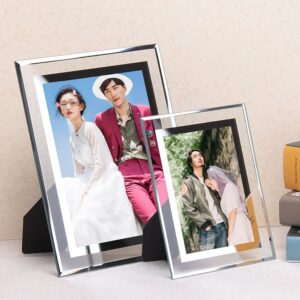 Customize Crystal Modern Glass A4 Picture Photo Frames