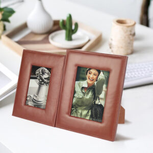 Customize Photo Frame Pu Leather Photo Frame Desktop Photo Frame