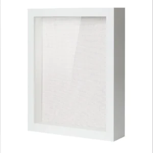 Customized 11×14 Shadow Box Picture Frame Deep Wood & Glass Display White Wood Shadow Box