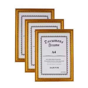 Customized 6 Inch 7 Inch 8 Inch A4 Plastic Photo Frames Home Decor Certificate Holder