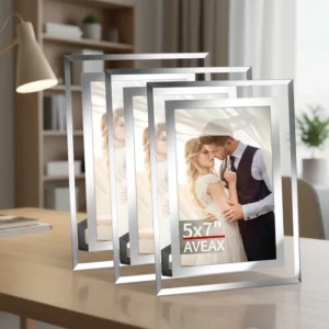 Customized A4 6inch Certificate Frame Crystal Glass Photo Frame Creative Simple Glass Crystal Frame Home Decor