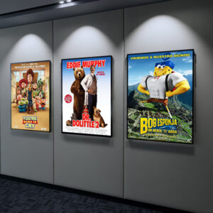 Customized A4 A3 A2 A1 A0 Illuminated Lightbox Poster Frame Window Displays Wall Mounting Movie Poster Aluminum Frame Light Box