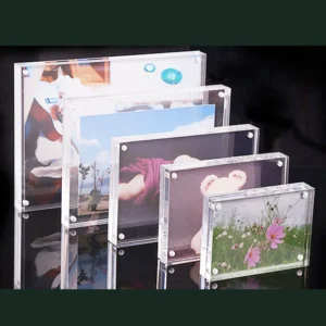 Customized Acrylic Stainless Steel Resin Photo Frame Wall or Tabletop Modern Picture Frame for Home Decor