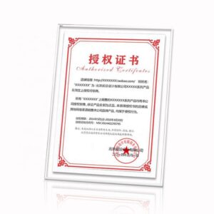 Customized Authorized Certificate A4 Glass Crystal Frame Home Use Diploma Souvenir Photos Frame