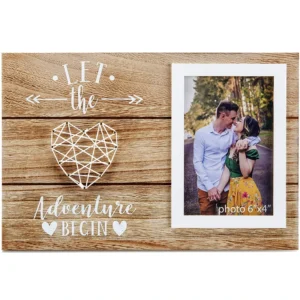 Customized Couple Romantic Love Wedding Gift Wooden Photo Frame
