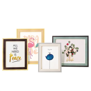 Customized Durable Minimalist Style Rectangle MDF Board Wooden Photo Frame