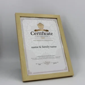Customized Engraved Certificate Frame Acrylic Wood Glass Vintage White 8.5×11 A4 A5 A3 6 7 8 Inch Hanging Medal Honor Home Decor