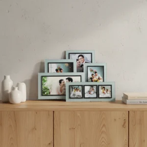 Customized Glass Crystal DIY Photo Frame Wedding Decor Creative Handmade Crystal Glass clear Picture Frame Home Decor