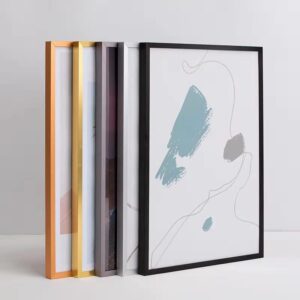 Customized Low cost A3 A4 Aluminum Alloy Photo Frame for LP Record Puzzle Display Frame with Plexiglass Wall mountable