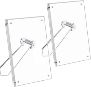 Customized Picture Frame Acrylic Clear Photo Frame with Magnets for Tabletop Display