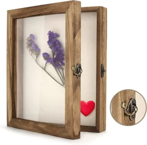 Customized Shadow Box Frame 8 X 10 Paulownia Wooden Shadow Box Display Case Picture Frame