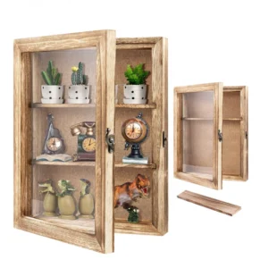 Customized Shadow Box Frame With Acrylic Window Wooden Shadow Box Display Case Wall Mounted Deep Display Box