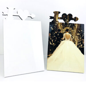 Customized Shapes Customized Sublimation Blank Wood Diy Photo Frame for Printing Individual Designs Wedding Gift