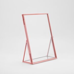 Customized Size Modern Brass Metal Glass Photo Frame for Home Decor Wedding Decorative Tabletop Frame