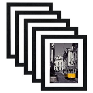 Customized Size Wooden Decorative Photo Frame Wall Black Modern Home Decor For Hanging Photo Frame Wall