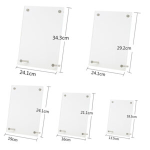 Customized Wall Mounted Certificate Display Clear Acrylic Funia Frame Photo Assorted Modern Frames HZ0015