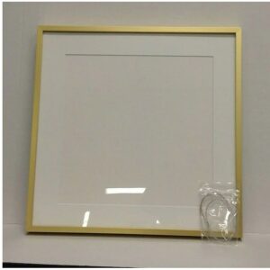 DC Brand DC PF712 Wall Hanging Gold Metal Photo Frame Square Shape with Glass Customized Logo Home Decoration