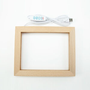DIY Acrylic Board LED Photo Frame 3D Night Light USB Electric Photo Frame Acrylic Lamp Wood Frame with Led Light