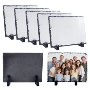DIY Blank Photo Frame for Events Sublimation Customized Memorial Photo Rock Photo Slate with Various Shape Home Decor Gift