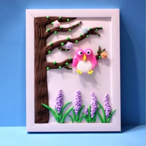 Hot Selling DIY Colorful Handmade Painting Frame Educational Toys for Kids Art Craft Kit Eco friendly Clay 3D Photo Frame