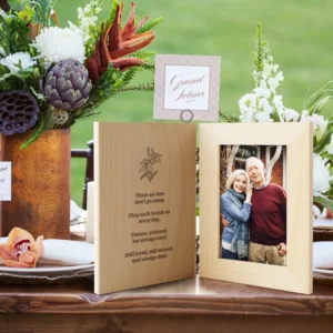 DIY Your Own Gift Blank Engraving Picture Frame Rustic Wooden Photo Frame Mothers Day Gifts