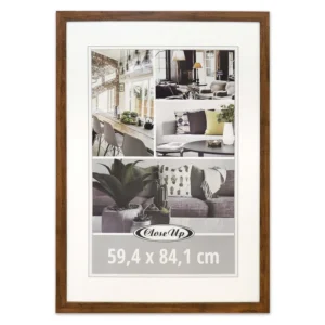 Dark Oak Pine Wood Decor Poster Frame 59.4 X 84 cm Din A1 for Photos Display or Painting