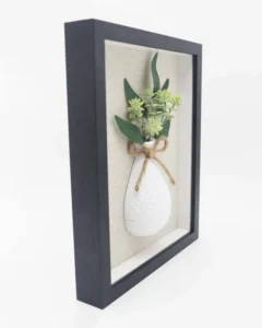 Decorative Diy Dried Flower Wood 3d Shadow Box Decor Frames With Glass for Home