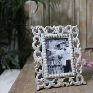 Decorative Handmade Carved Metal Wood Picture Frames Rustic Table Decor Mirror Frames Retro Bilderrahmen Wooden Photo Frame