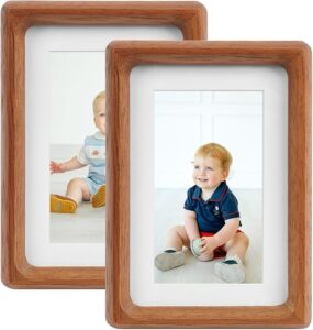 Decorative wooden photo frame ideal for wedding pictures anniversary gifts interior styling premium artisan timeless quality